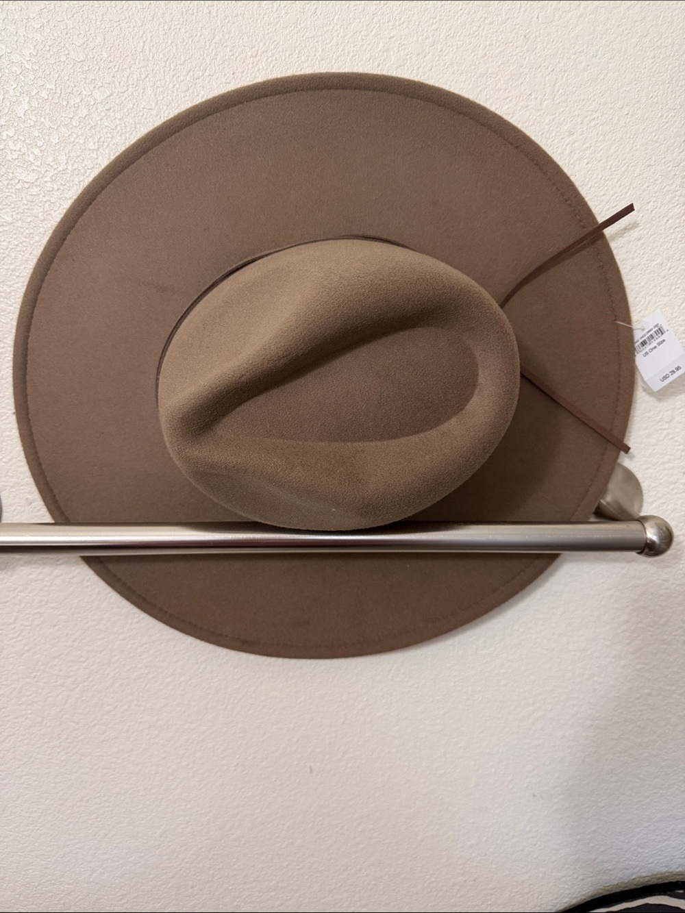 American Eagle Outfitters Brown Wide-Brim Wool Fedora